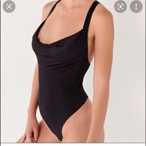urban outfitters cowl neck bodysuit